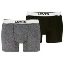 Levis 2P Base Vintage Boxer Schwarz Baumwolle Large Herren