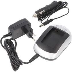 AccuCell Ladegerät passend für Samsung SMX-C10, -C14, IA-BH130 (Kamera Akku Ladegerät), Kamera Stromversorgung, Schwarz