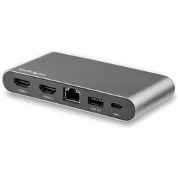 Urban Factory TCM16UF Notebook-Dockingstation & Portreplikator Verkabelt USB 3.2 Gen 1 (3.1 Gen 1) Type-C (USB-C, 1 Port), Dockingstation + USB Hub, Grau