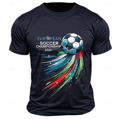 Herren Grafik T-Shirt Europameisterschaft 2024 Fußball