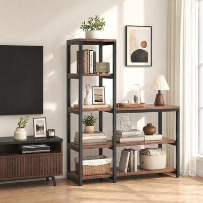 BLUEBELL L-shaped Ladder Wooden Corner Bookcase