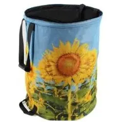 Tercasa, Komposter + Gartensack, Grosser Pop-Up Sack Sonnenblume zur Verwendung als Gartensack Wäschesack Wäschekorb Spielzeu (100 l)