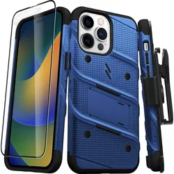 Zizo Bolt Bundle Schutzhulle fur iPhone 14 Pro Max (Apple iPhone 14 Pro Max), Smartphone Hülle, Blau