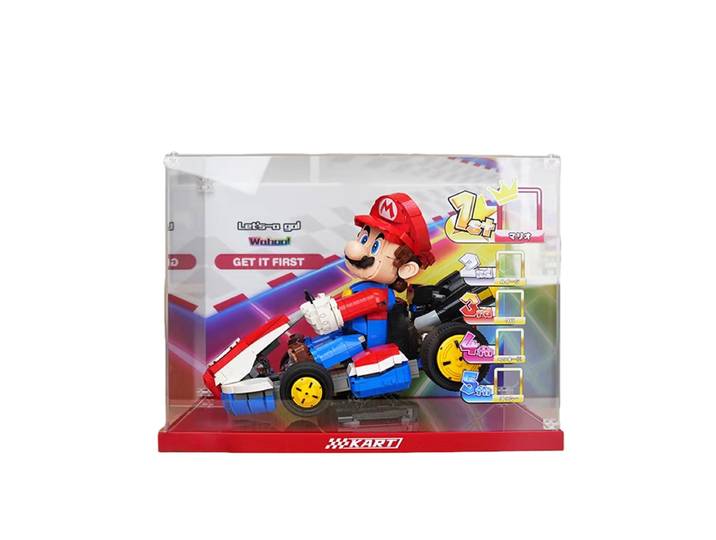 Nouvelle boîte d'affichage anti-poussière en acrylique pour lego 72037 Standard Kart vitrine boîte de rangement organisateur (Lego ensemble non inclus)