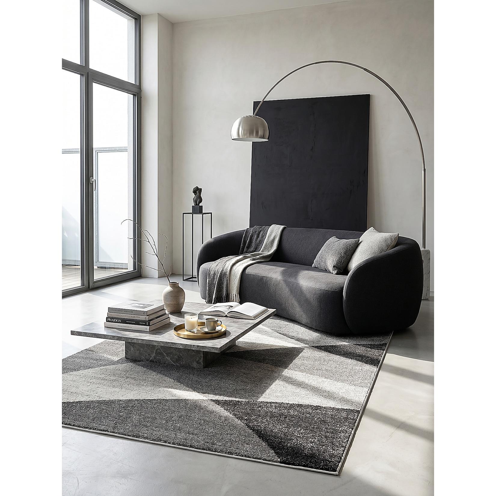 Niederflor-Läufer Grau 80x140 cm - THUR Kadima Design