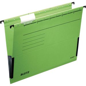 Leitz Hängetaschen 1986-30-55, Alpha, A4, grün, Karton, 5 Stück