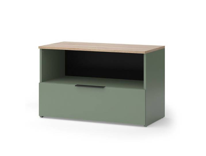 Commode Wido 80x50cm avec 1 compartiment fermé Vert Vicco 57453