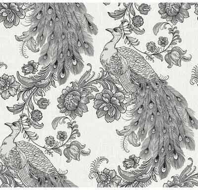Harry & Grace Peacock Peel and Stick Wallpaper