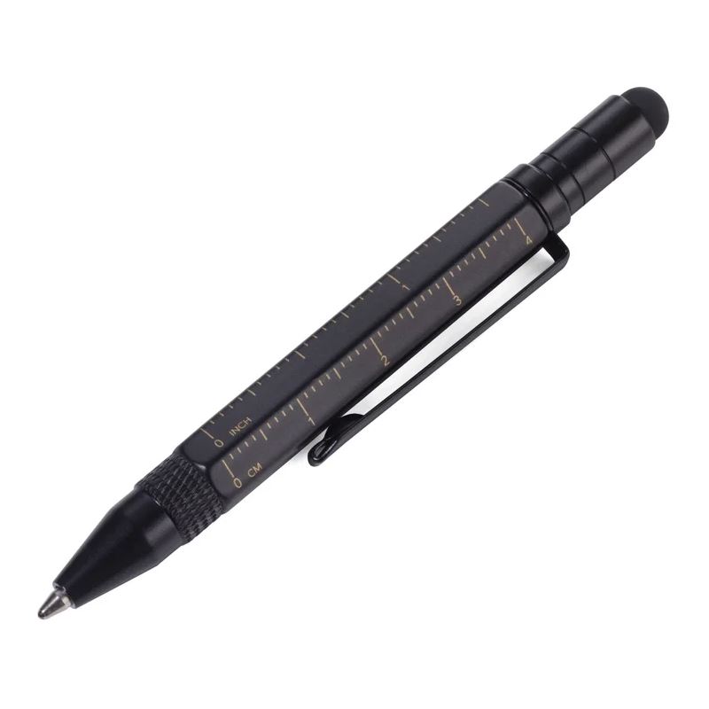 TROIKA Multi-Kugelschreiber LILIPUT TOOL PEN gold/schwarz