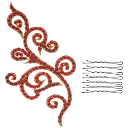 Haarteil "Strasssteine", rot