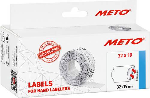 METO Preis-Etiketten 30007366 Permanent haftend Etiketten-Breite: 32mm Etiketten-Höhe: 19mm Weiß 1St.