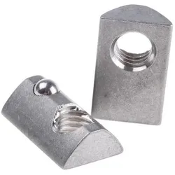 RS PRO, Zubehör Befestigungstechnik, Roll-in T-slot 8, M8, spring, stainless