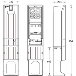 UESA, Verteilerschrank, Marktplatzverteiler