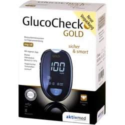 Gluco Check Gold Blutzuckermessgerät Set mg/Dl 1 ST