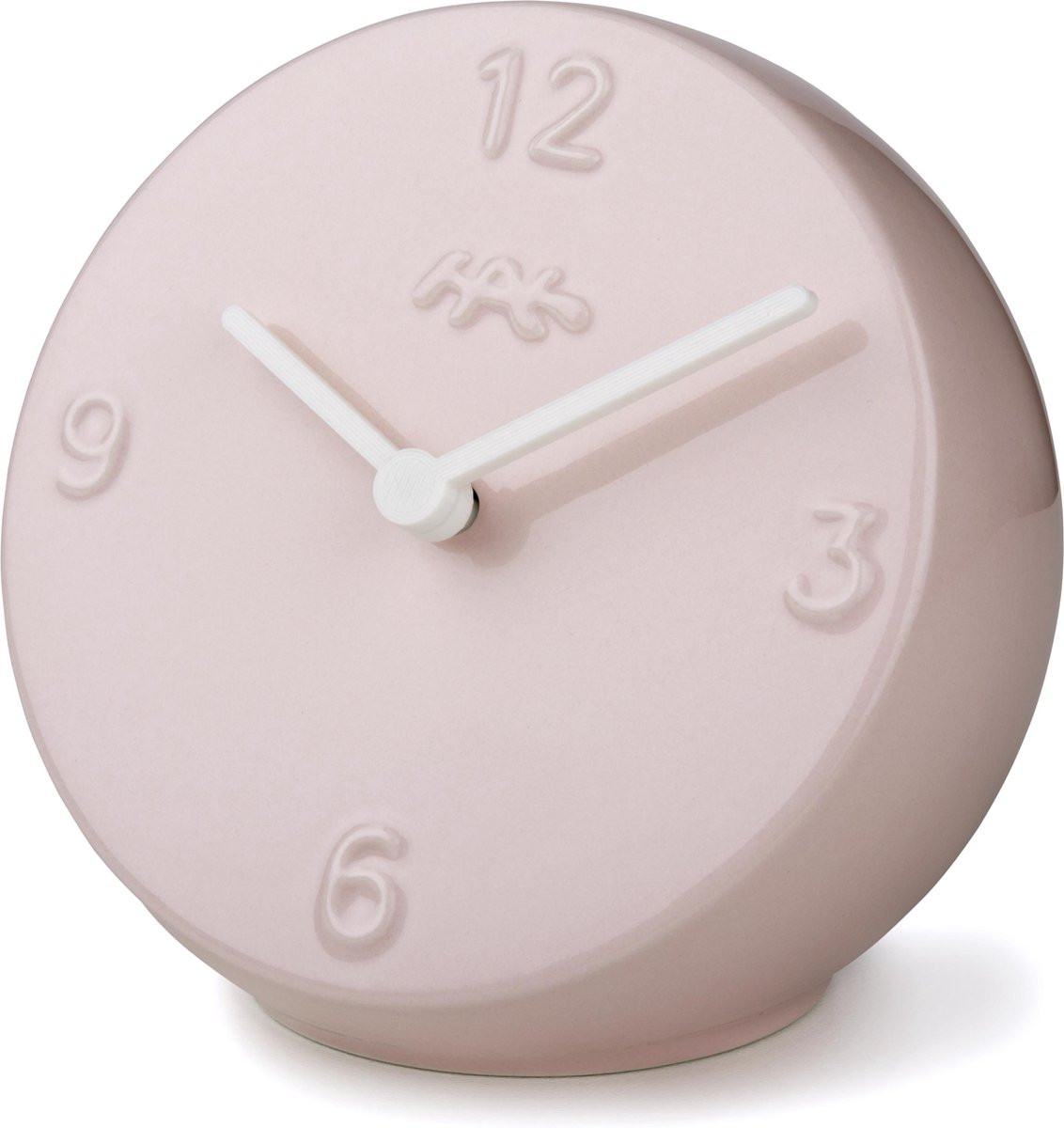 Kahler Design Ora Tafelklok - Roze / Wit - 14 cm