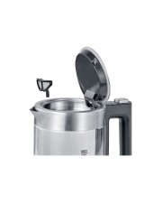 SEVERIN Wasserkocher 0.5 Liter 1 kW Glas/Edelstahl/Schwarz (3472)