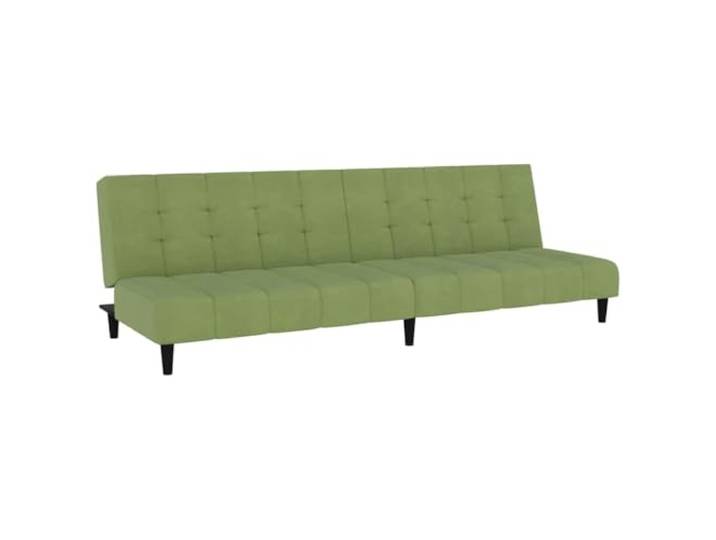 GHVBNMF Schlafsofa 2-Sitzer mit Bettfunktion Klappsofa Samt Hellgrün Flexibles Samtsofa mit Verstellbarer Rückenlehne für Wohnzimmer und Studentenzimmer, Liegefläche 200 x 100 cm.