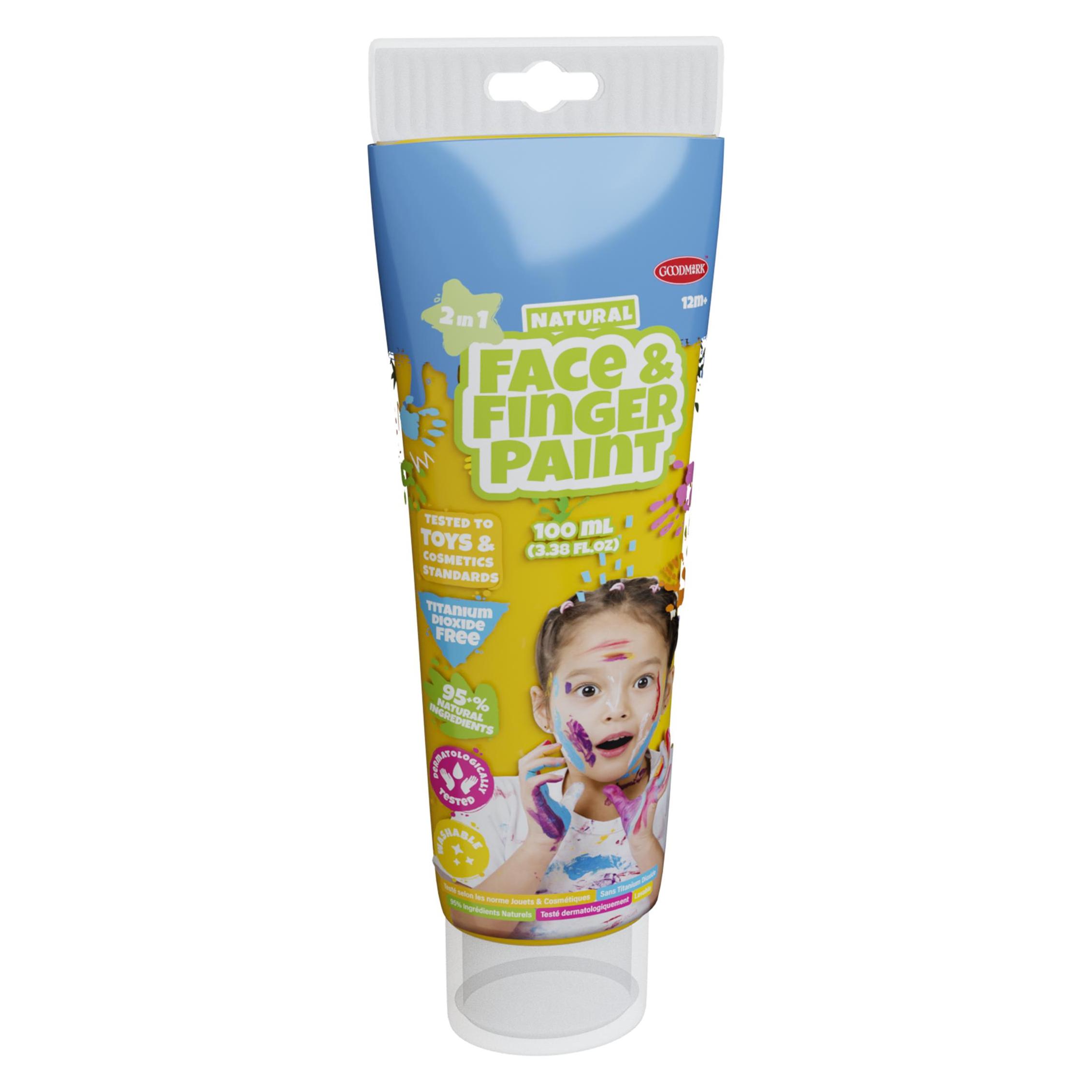 Boti Natürliche Gesichts- und Fingerfarbentube - Gelb, 100 ml (100 ml) (38577)