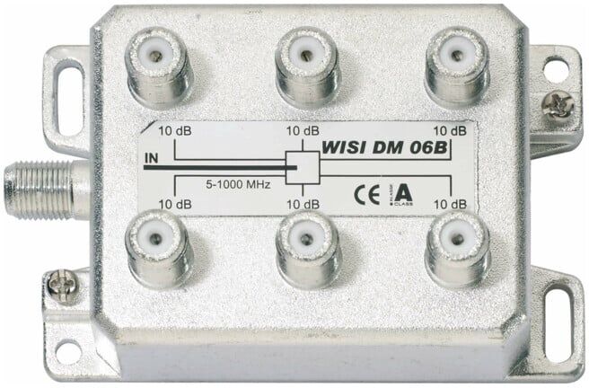 Wisi Répartiteur 6 voies 5-1000 MHz, 10 dB DM06B (1903028)