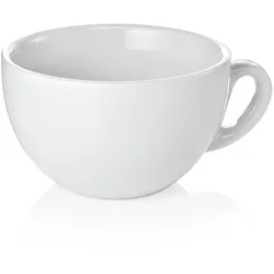 36x Cappuccino Tasse Obertasse Italia 280 ml weiß, Porzellan