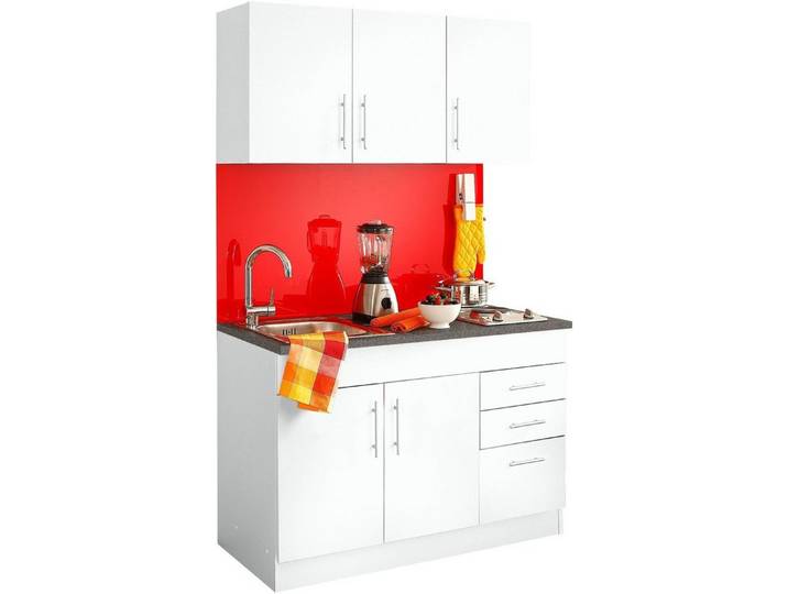 KOCHSTATION Pantryküche KS-Toledo, mit E-Geräten, Breite 120 cm