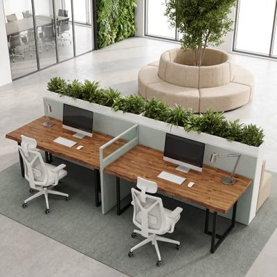 OEM "63"" Home Office Desk, Solid Wood Writing Desk with Edge, Heavy Duty Industrial Desk, Large Computer Workstation"