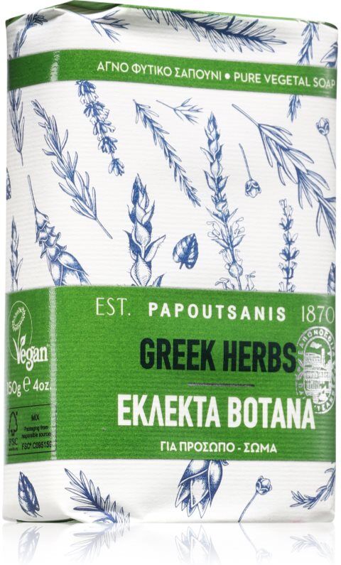 PAPOUTSANIS Greek Herbs bar soap 150 g