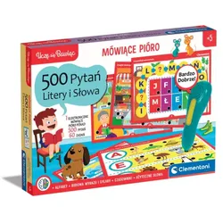 Sprechender Stift 500 Fragen Buchstaben und Wörter Lernspaß auf Polnisch Clementoni 50780