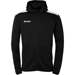 Kempa Emotion 27 Trainingsjacke mit Kapuze Kinder schwarz/weiß 164