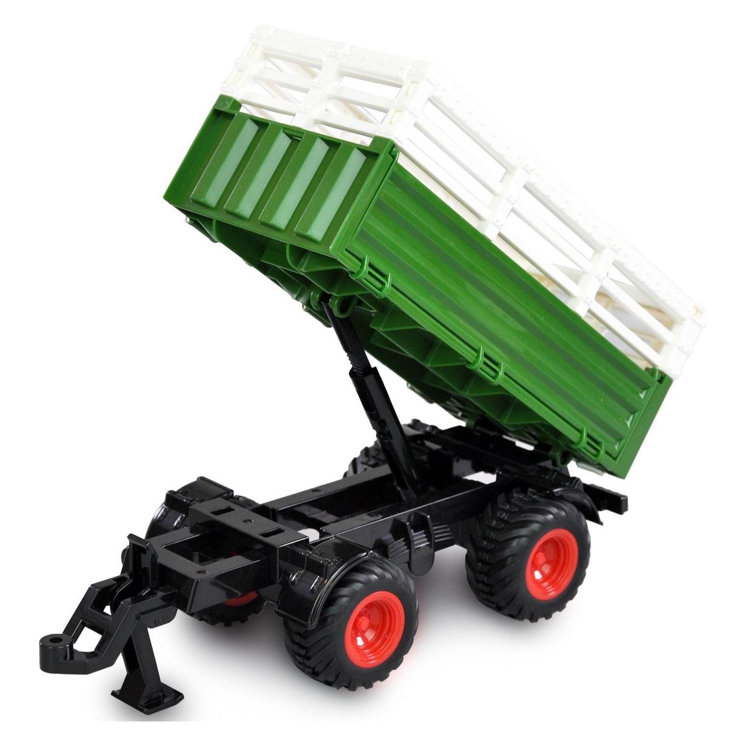 Amewi Traktor mit Viehtransporter, Grün 1:24, RTR (RTR Ready-to-Run) (22636)