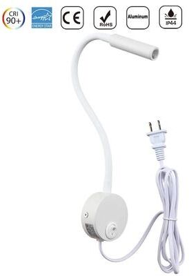 Uplift Picks NordicBeam Plug In Wall Spotlight For Art And Reading white (us) natural White 4000k