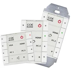 Biamp Echo 8EUW (Gerätespezifische Fernbedienung, Infrarot), Fernbedienung, Weiss