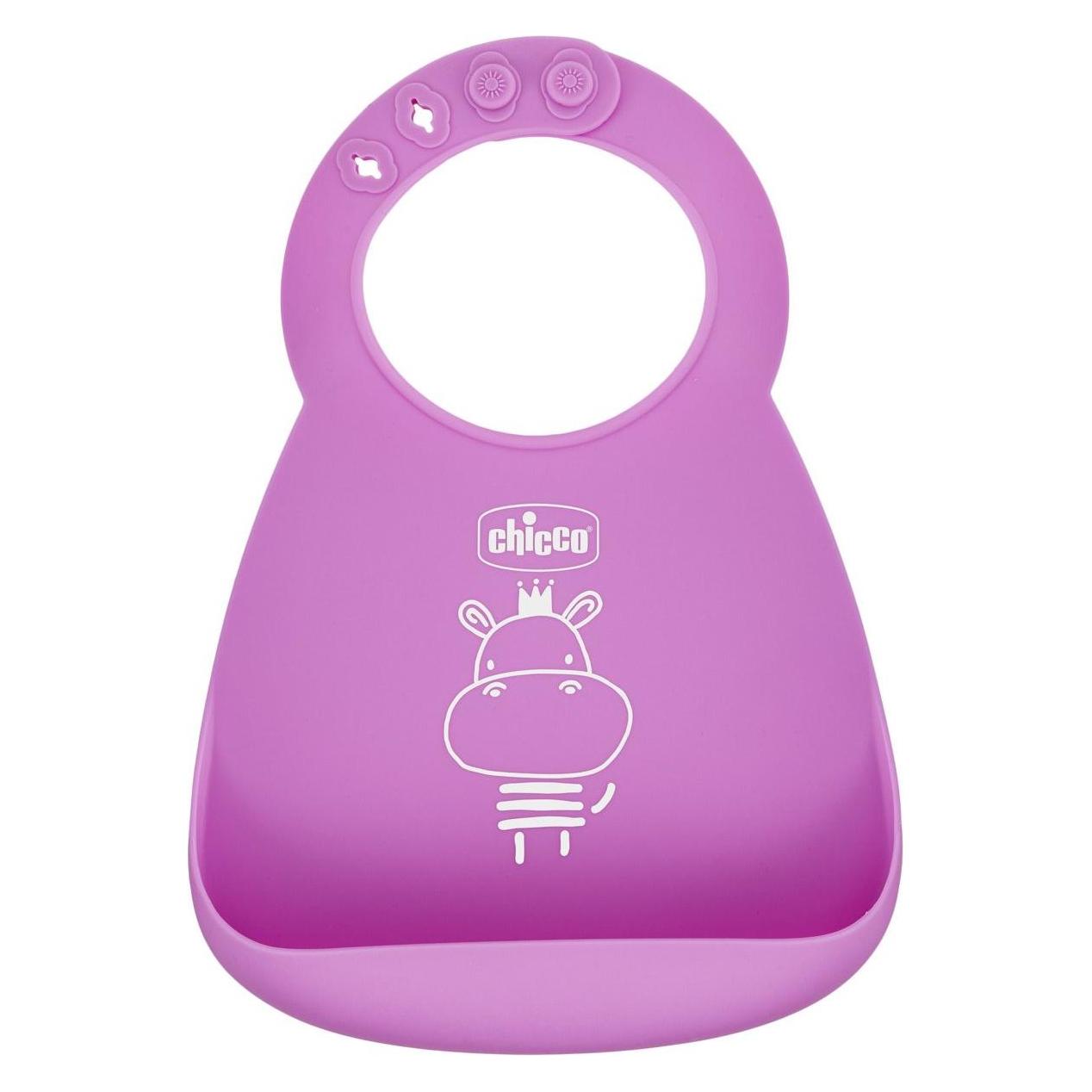 Chicco EASY BIB - Silikonlätzchen - PINK - 6m+ (3607)