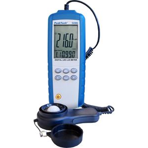 PeakTech Luxmeter P 5086, für LED, bis 400.000 Lux, Speicher, externer Sensor