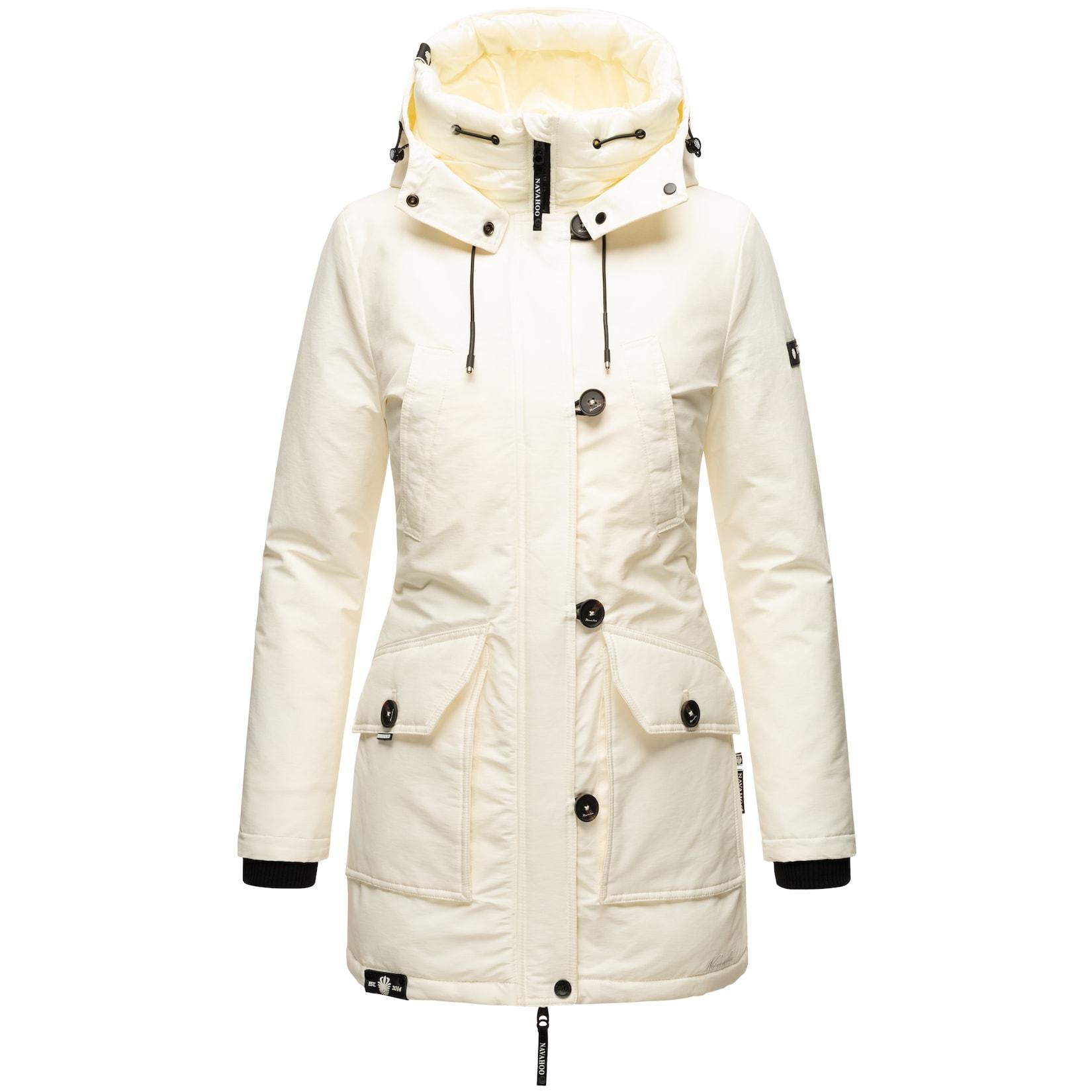 NAVAHOO Damen Winterjacke Warm gefütterter Wasserdichter Wintermantel Freezestoorm