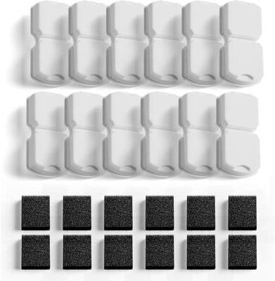 Uplift Picks HOOISE 74oz Cat Water Fountain Replacement Filters And Sponges For Cleaner Pet Water white 20 Pcs