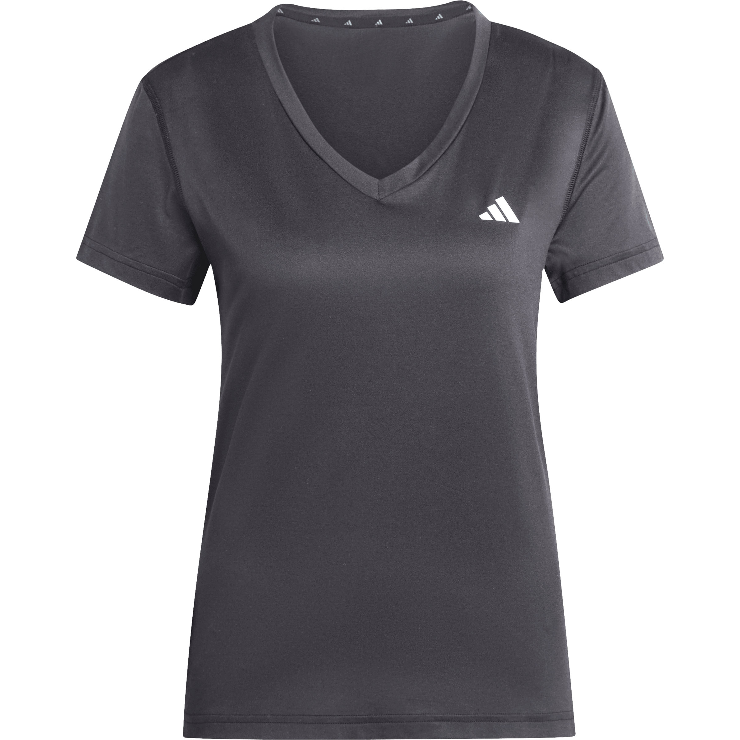 adidas Workout Essentials V-Neck Damen T-Shirts schwarz Größe S Laufen | Training & Fitness | Trailrunning Elastisch