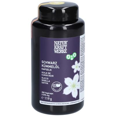 Schwarzkümmelöl Vegicaps a 595 mg Bio/kbA 200 St Kapseln