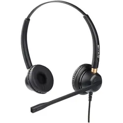 Tellur Voice 520N Binaural USB (Kabelgebunden, USB-A), Office Headset, Schwarz