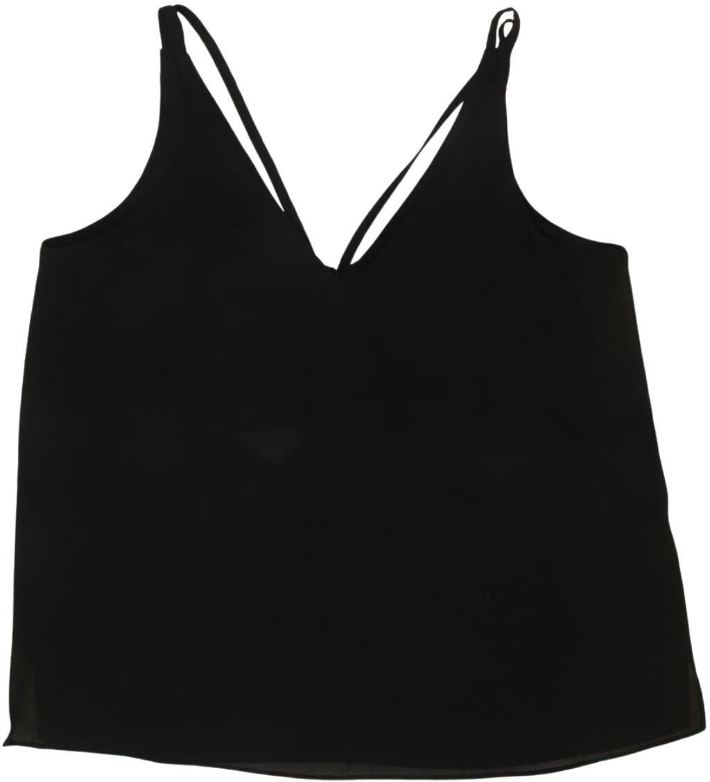 Topshop Damen Top, Schwarz, Gr. EU 36, Synthetik - Second Hand