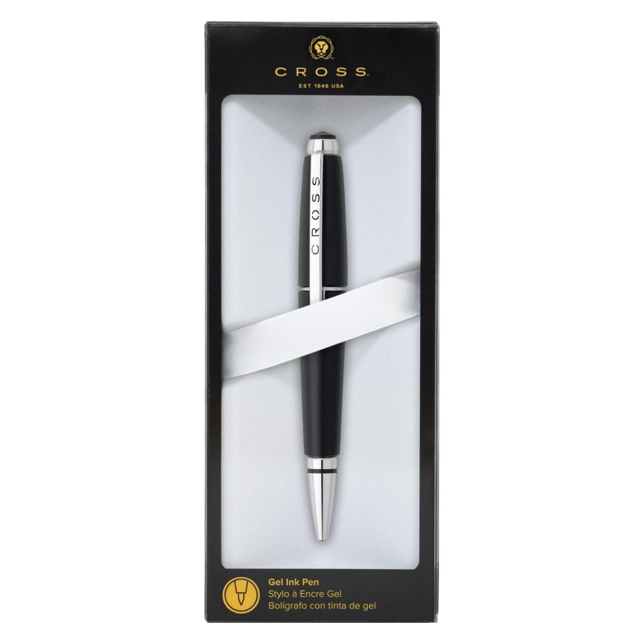 Cross Gel-Tintenroller Rollerball Edge Pech-Schwarz (1x) (AT0555S-2-CR)