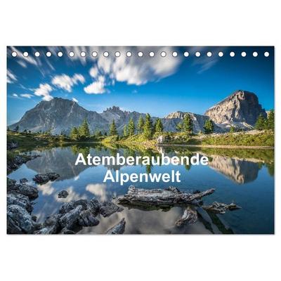 Atemberaubende Alpenwelt (Tischkalender 2027 DIN A5 quer), CALVENDO Monatskalender
