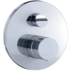 Jörger Exal Wannen-Thermostat 63240380000 chrom, Unterputz, Fertigmontageset, 2 Verbraucher