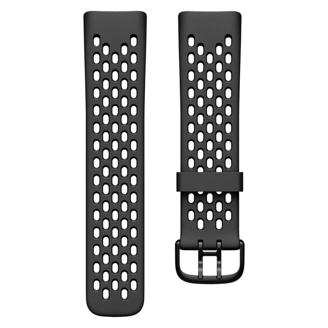 Puro Sport bracelet for FitBit Charge 5, black (Silicone) (8033830310140)