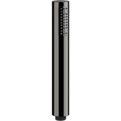 Gessi Rilievo Antikalk-Stab-Handbrause, Kunststoff-Version, D32 mm, 1-Strahlart, PVD-Farben in Metall-Ausführung, 14372706, Farbe: Metall Schwarz PVD