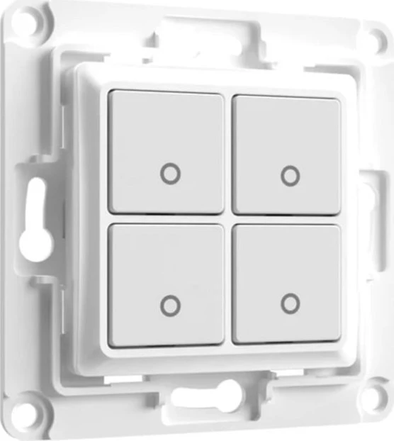 Shelly WS4, 4-Tasten-Schalter, ohne Rahmen, weiß