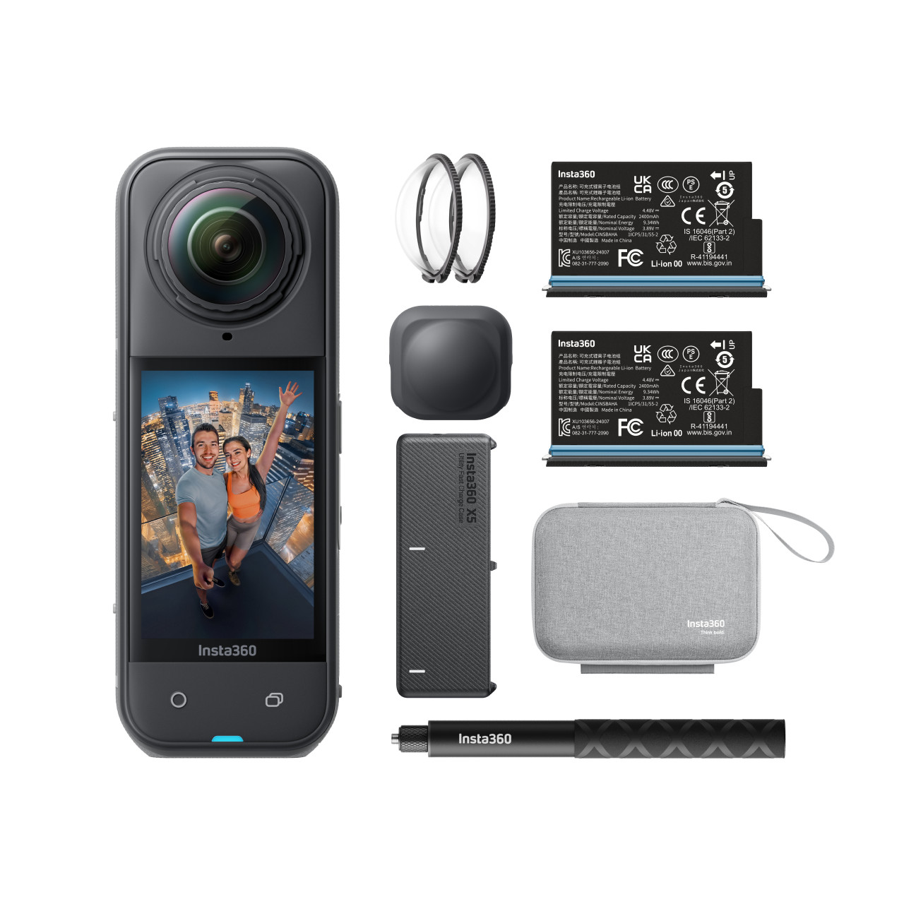 Insta360 X5 360-Grad-Action-Kamera Essentials Combo