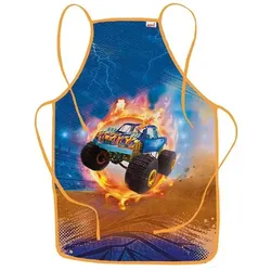 ROTH Kinder-Malschürze »Monstertruck« blau / orange Einheitsgröße blau
