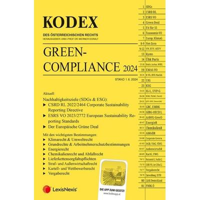 KODEX Green Compliance 2024 - inkl. App, Taschenbuch von , LexisNexis Verlag ARD ORAC GmbH, 978-3-7007-8875-1