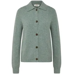 Tchibo - Strickcardigan mit Wolle - Damen - Gr. M - grün